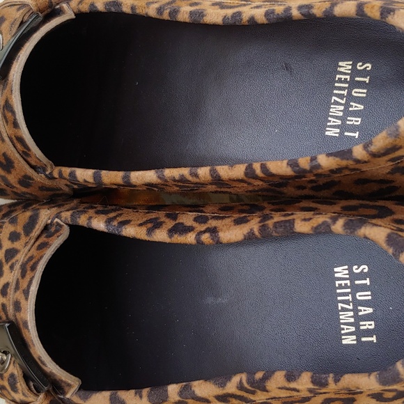 Stuart Weitzman Leopard Print Driving Loafer Shoes with Buckle Women's 8.5 - Picture 12 of 17